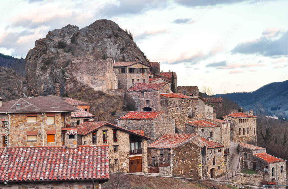 Old Town at the rock of Spain, Catalonia. 