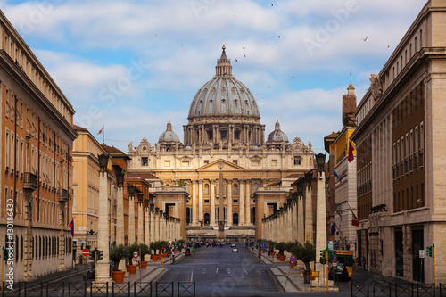 Fototapet Basilica di San Pietro. Rome. Italy.