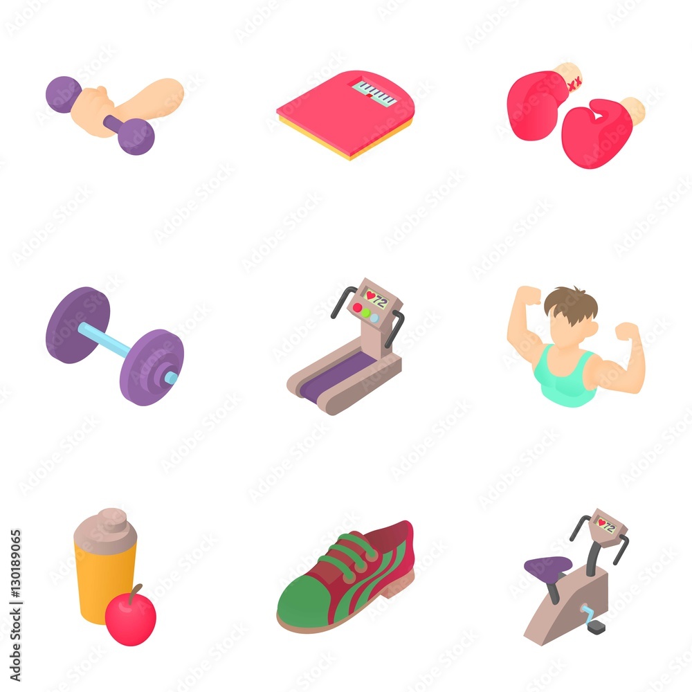 Sport icons set. Cartoon illustration of 9 sport vector icons for web Sport icons set. Cartoon illustration of 9 sport vector icons for web