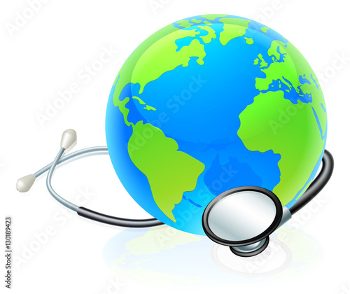 Earth World Globe Stethosco...