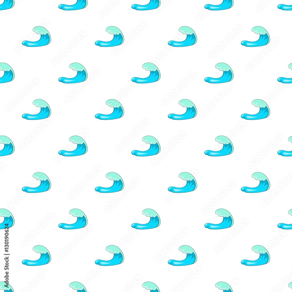 Blue water wave pattern. Cartoon illustration of blue water wave vector pattern for web Blue water wave pattern. Cartoon illustration of blue water wave vector pattern for web