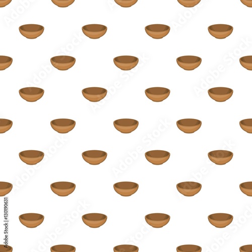 Bowl pattern. Cartoon illustration of bowl vector pattern for web
