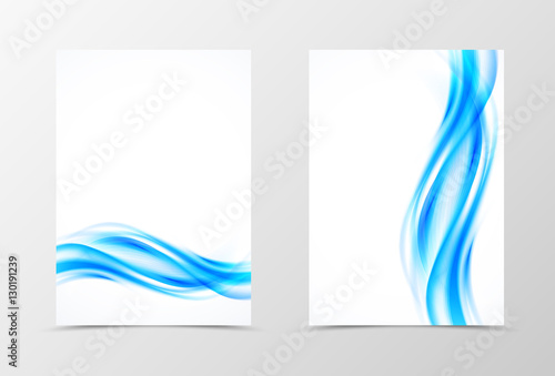 Front and back wave flyer template design