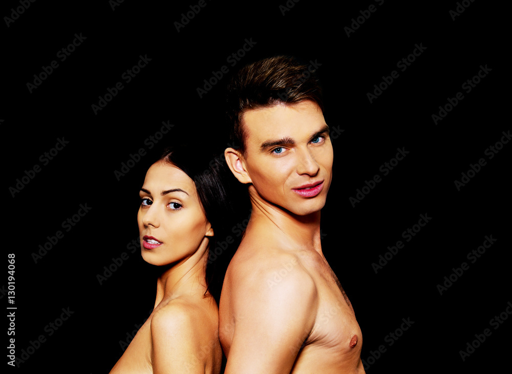 Closeup of undressed sensual couple Closeup of undressed sensual couple