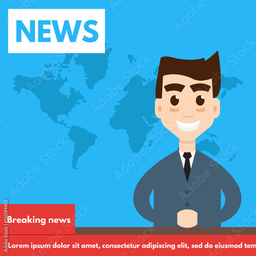 Breaking news,TV Screen Layout