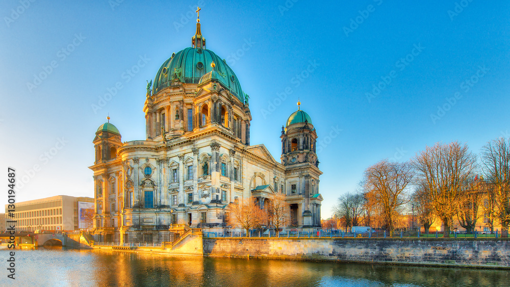 Berlin Cathedral from the river spree