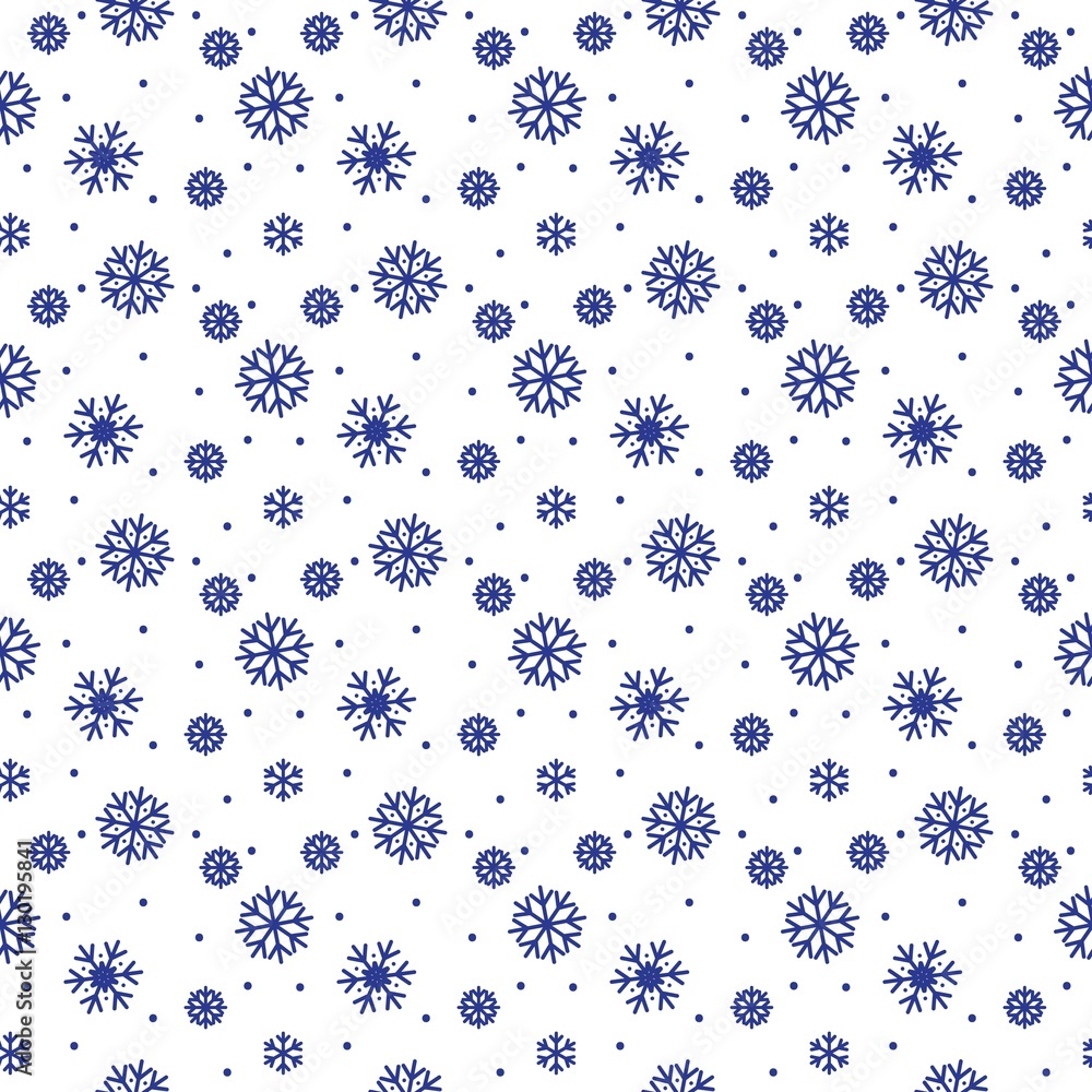 Simple seamless pattern with snowflakes. Simple seamless pattern with snowflakes.