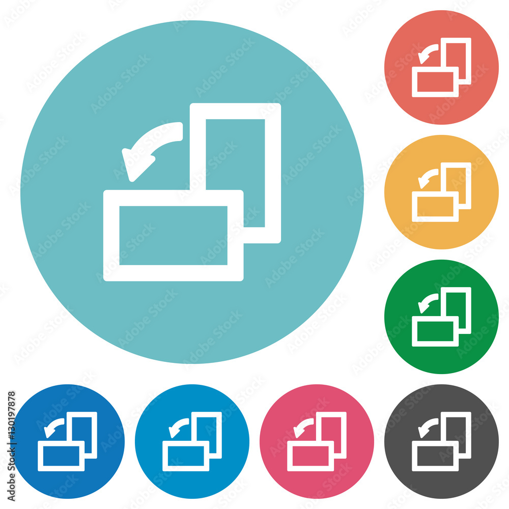 Rotate left flat icons Rotate left flat icons