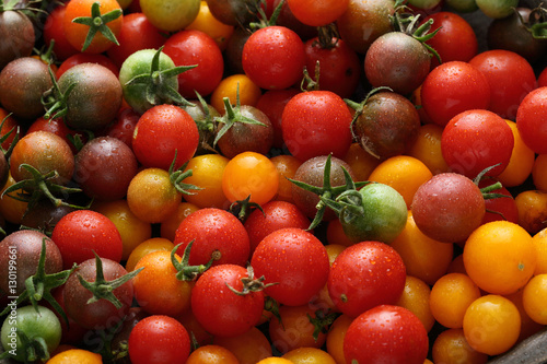 Colorful tomatoes background