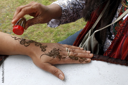 Henna tatooing, Watford, Hertfordshire photo