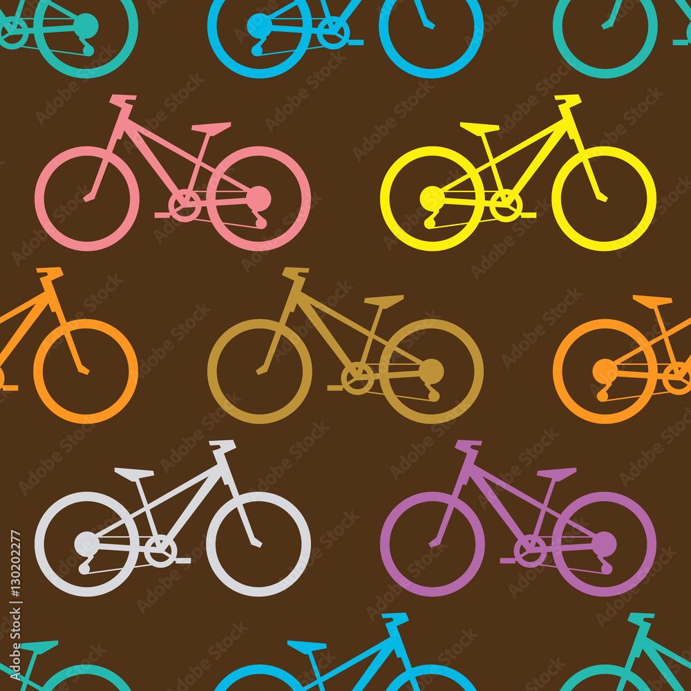 Retro bike seamless pattern Retro bike seamless pattern