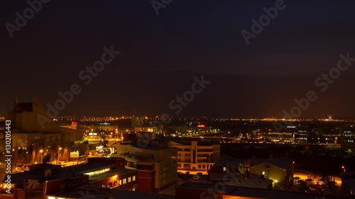 Wallpaper Mural Winter night panoramic view of the city of Omsk Torontodigital.ca