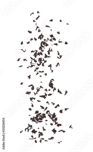 dried tea leaves