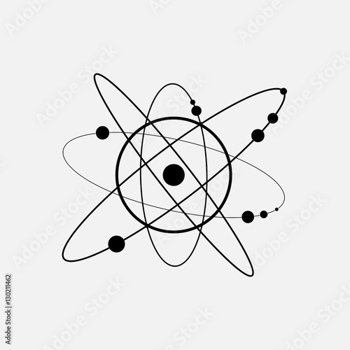 icon space, planets and orbits
