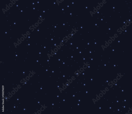 Seamless texture night sky. Background with small sparkle. Vector background for your creativity