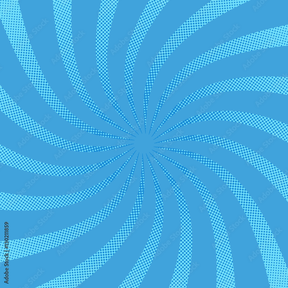 Obraz premium Radial swirl comic background