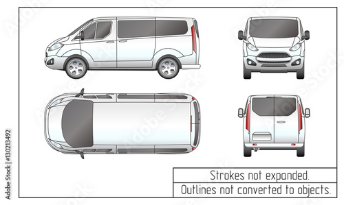 car van drawing outlines not converted to objects