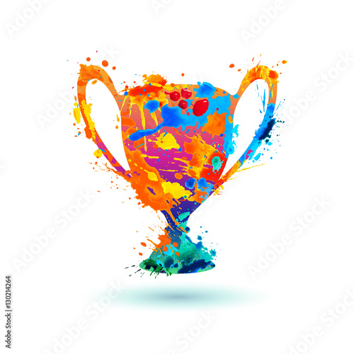 Winner trophy cup icon.