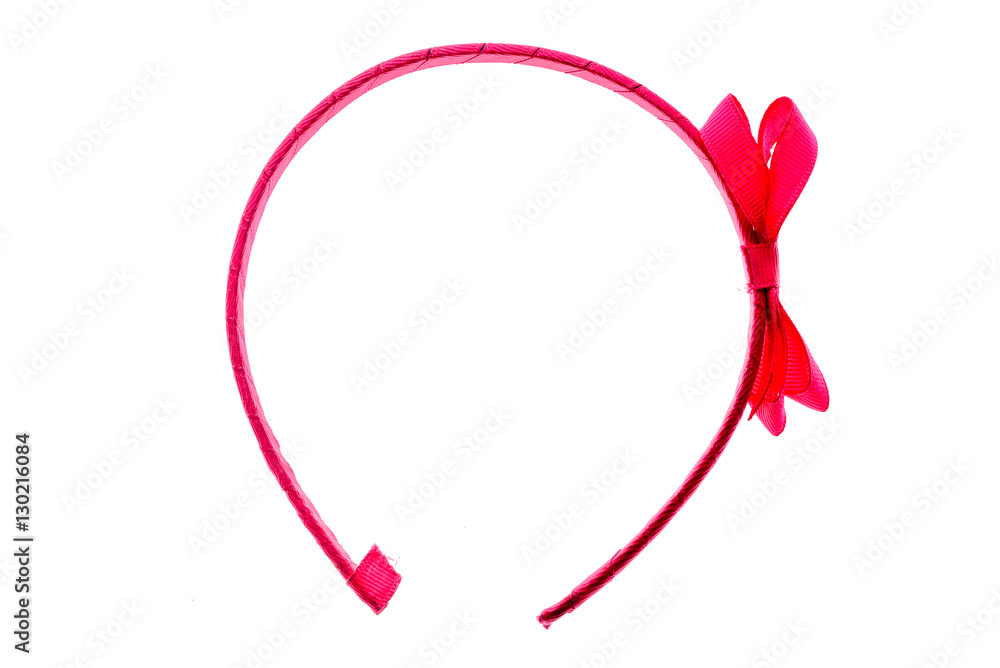 Hair band, headband or hair hoop isolated on white background.