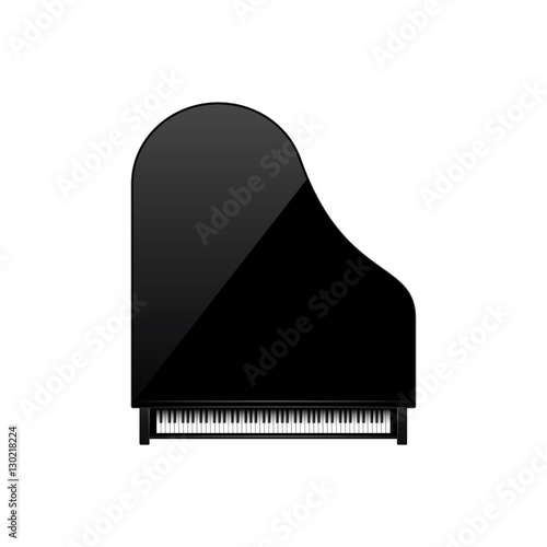 Vector illustration. Musical background. Piano key, keyboard. Melody. Instrument.