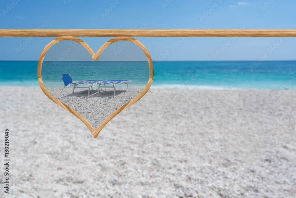 love concept in a beautiful beach love concept in a beautiful beach