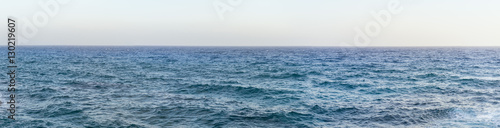 Mediterranean Sea with horizon line 