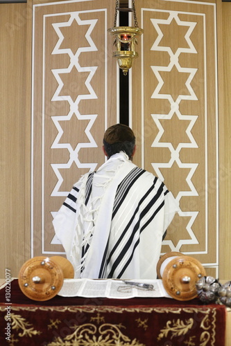 The Torah Ark (Aron Kodesh), Beth Yaacov Synagogue, Paris, France