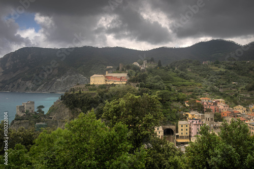 Monterosso village sea view in Italy © Pavel Bernshtam