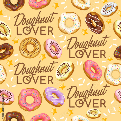 Doughnut Elements   Vector Illustration 