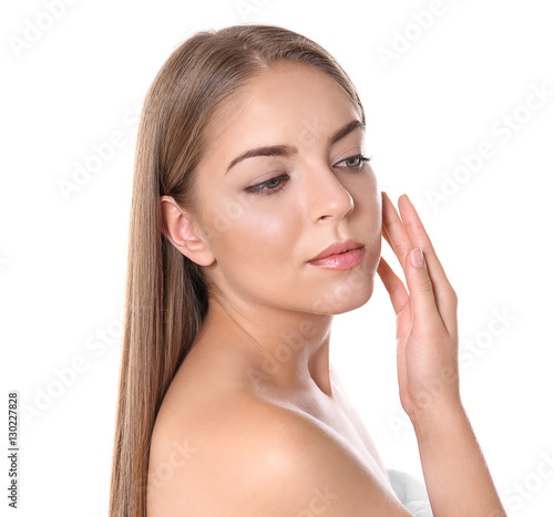 Beautiful young woman on wh...