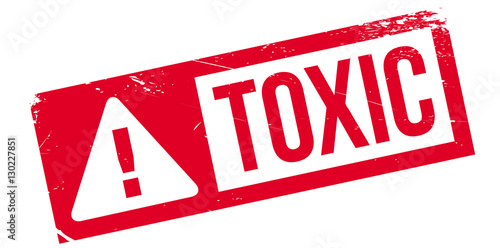 Toxic rubber stamp. Grunge design with dust scratches. Effects can be easily removed for a clean, crisp look. Color is easily changed.