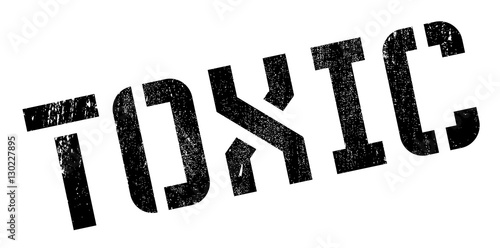 Toxic rubber stamp. Grunge design with dust scratches. Effects can be easily removed for a clean, crisp look. Color is easily changed.