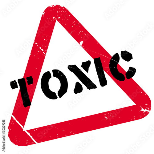 Toxic rubber stamp. Grunge design with dust scratches. Effects can be easily removed for a clean, crisp look. Color is easily changed.