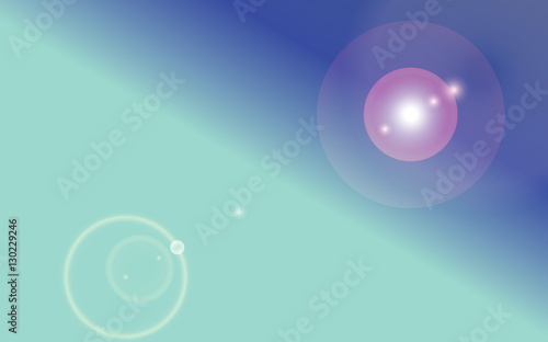 Space background with stars. Turquoise Abstract Vector illustration.  Blur soft colored wallpaper. 