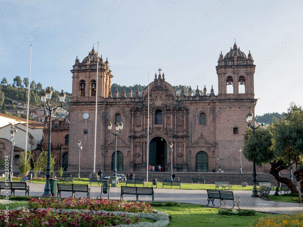 The Cathedral Basilica of the Assumption of the Virgin at Main square of  Cusco, Peru