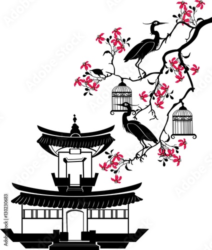 tree branch with birds