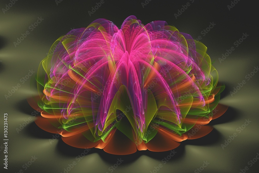 Colored abstract fractal pattern. Computer generated graphics. Colored abstract fractal pattern. Computer generated graphics.