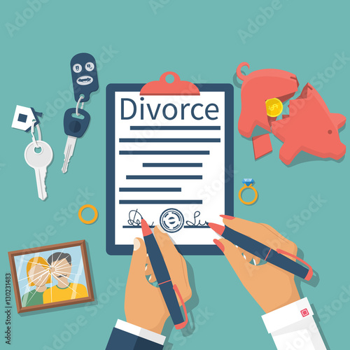 Divorce concept  vector