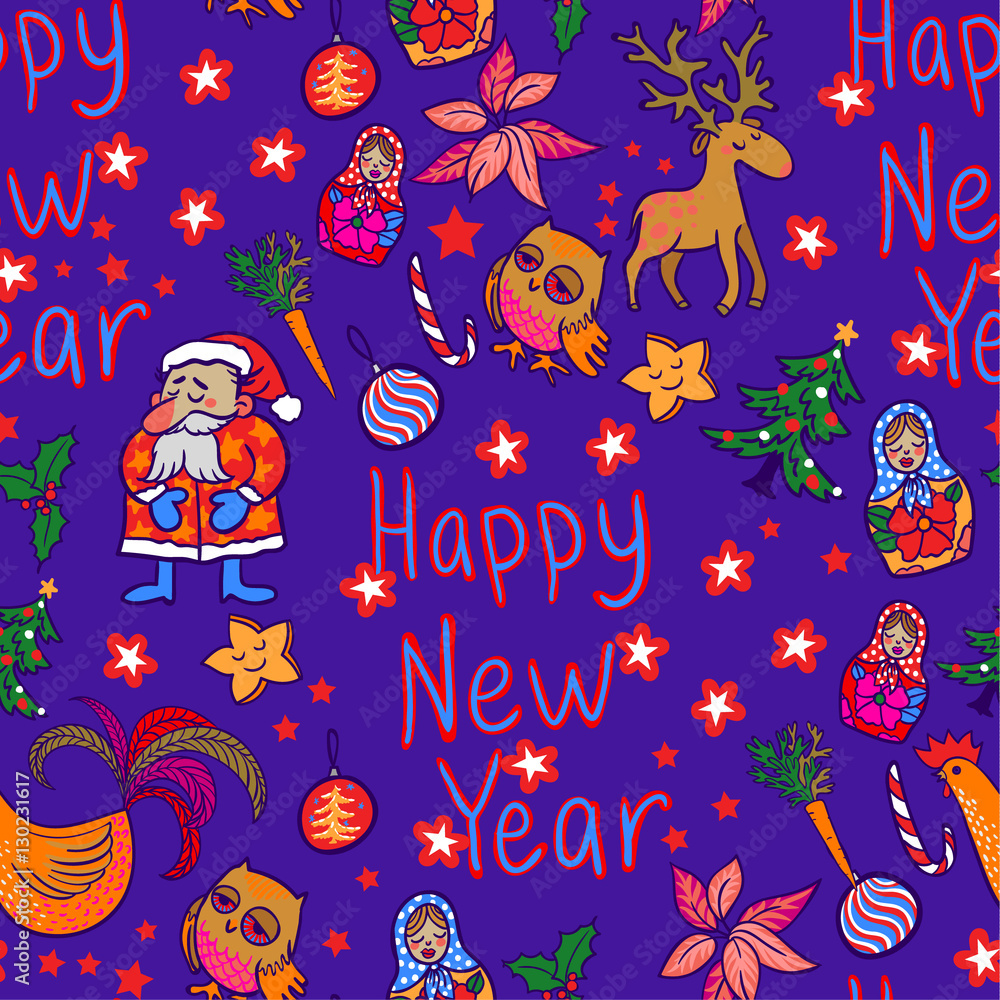 seamless vector santa calus pattern seamless vector santa calus pattern