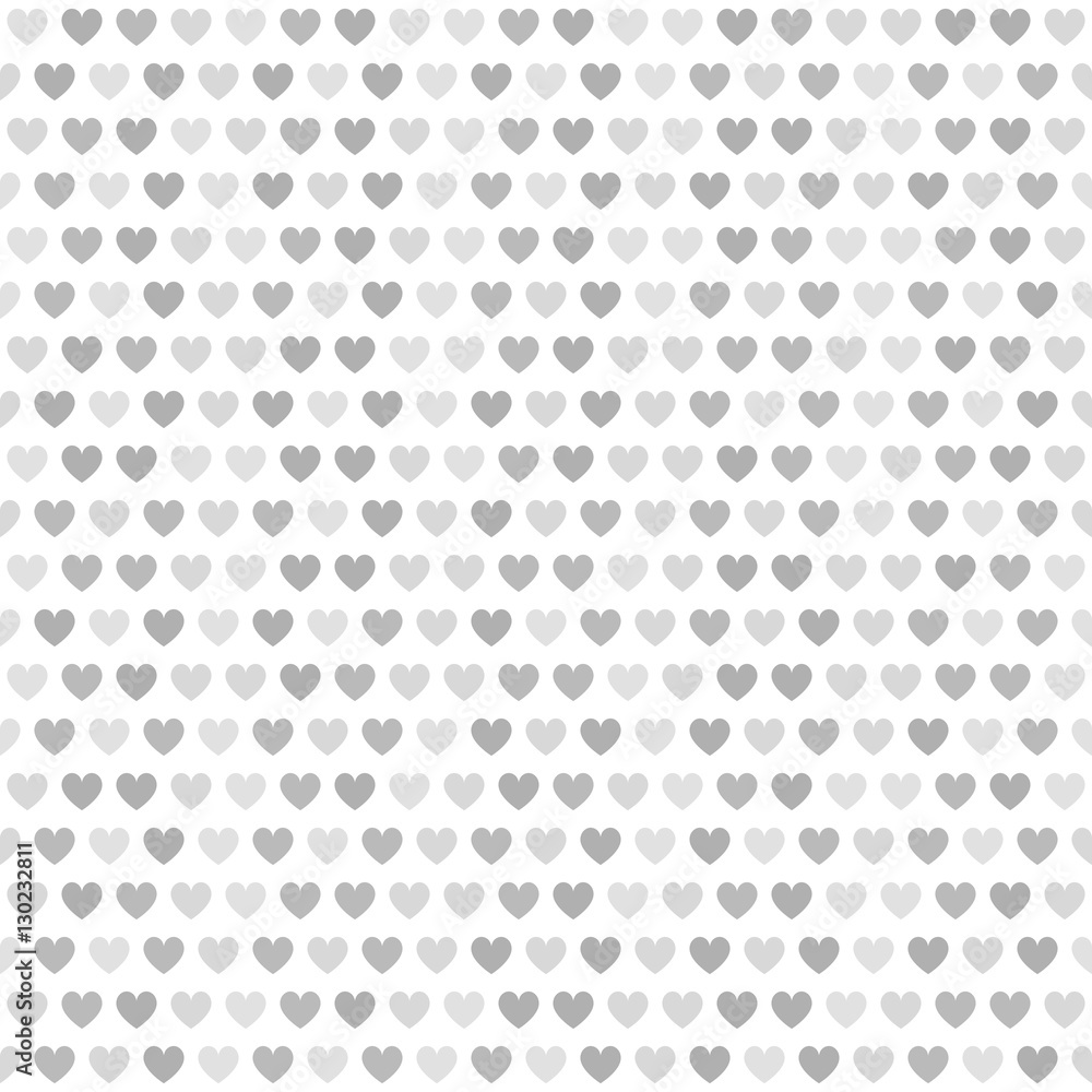 Heart pattern. Gray and white seamless vector Heart pattern. Gray and white seamless vector
