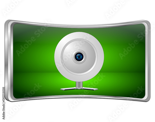 Button with Webcam - 3D illustration