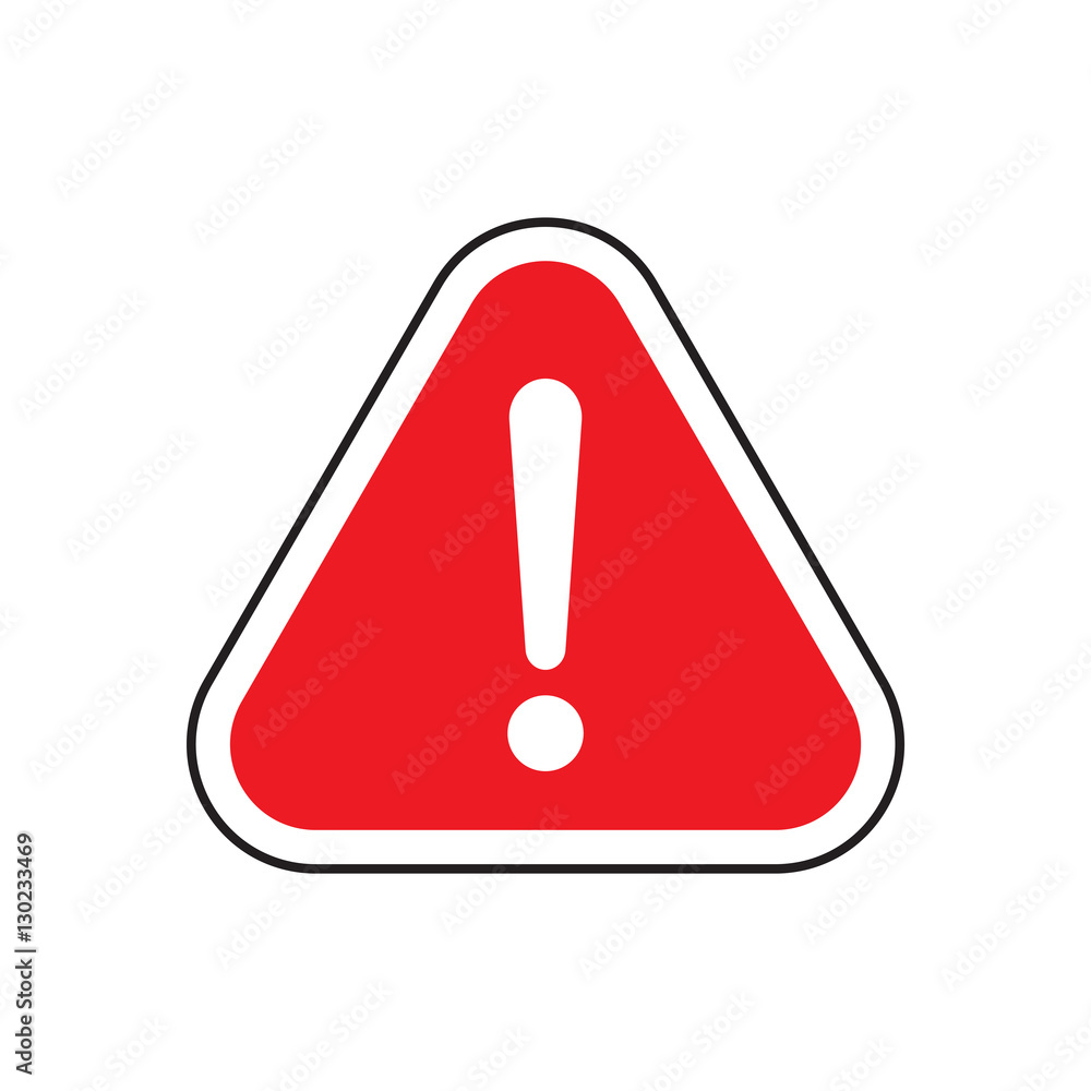 Exclamation mark caution icon vector Exclamation mark caution icon vector