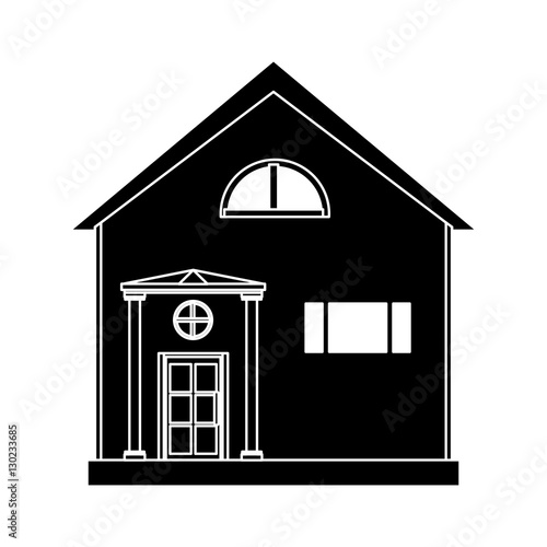 cartoon family house exterior concept vector illustration eps 10 photo