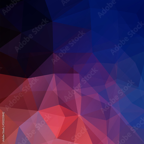 Abstract background consisting of triangles. Geometric design for business presentations or web template banner flyer. Vector illustration. Pink, blue colors.