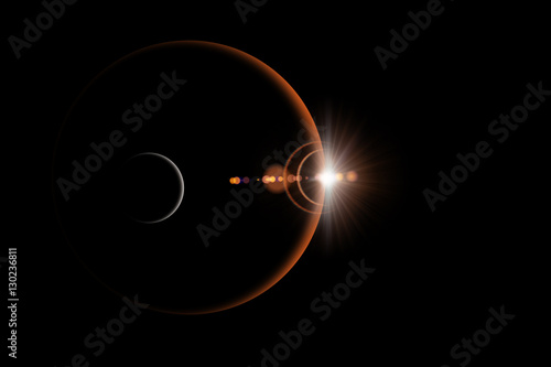 Fototapeta Naklejka Na Ścianę i Meble -  Planets in space,  Universe, nebulae in space. 