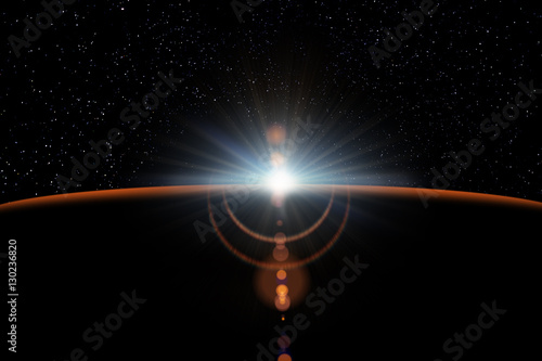 Fototapeta Naklejka Na Ścianę i Meble -  Planets in space,  Universe, nebulae in space. 