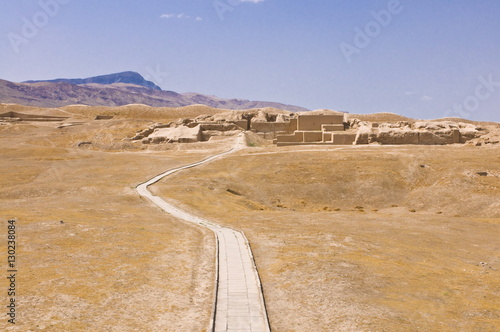 The ruins of the Parthian fortress, Nissa, Turkmenistan photo