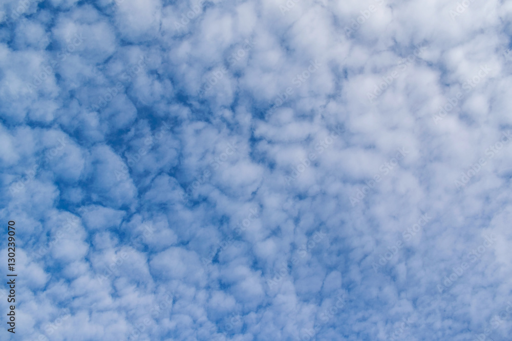 White clouds on the blue sky White clouds on the blue sky