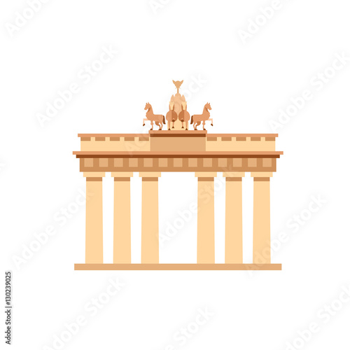 Brandenburg gate vector icon