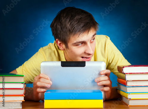 Student with Tablet Computer photo